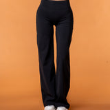 Signature Flat Pants Black