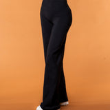 Signature Flat Pants Black
