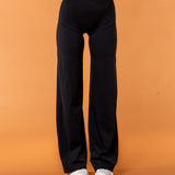 V-Waist Flat Pants