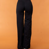 V-Waist Flat Pants