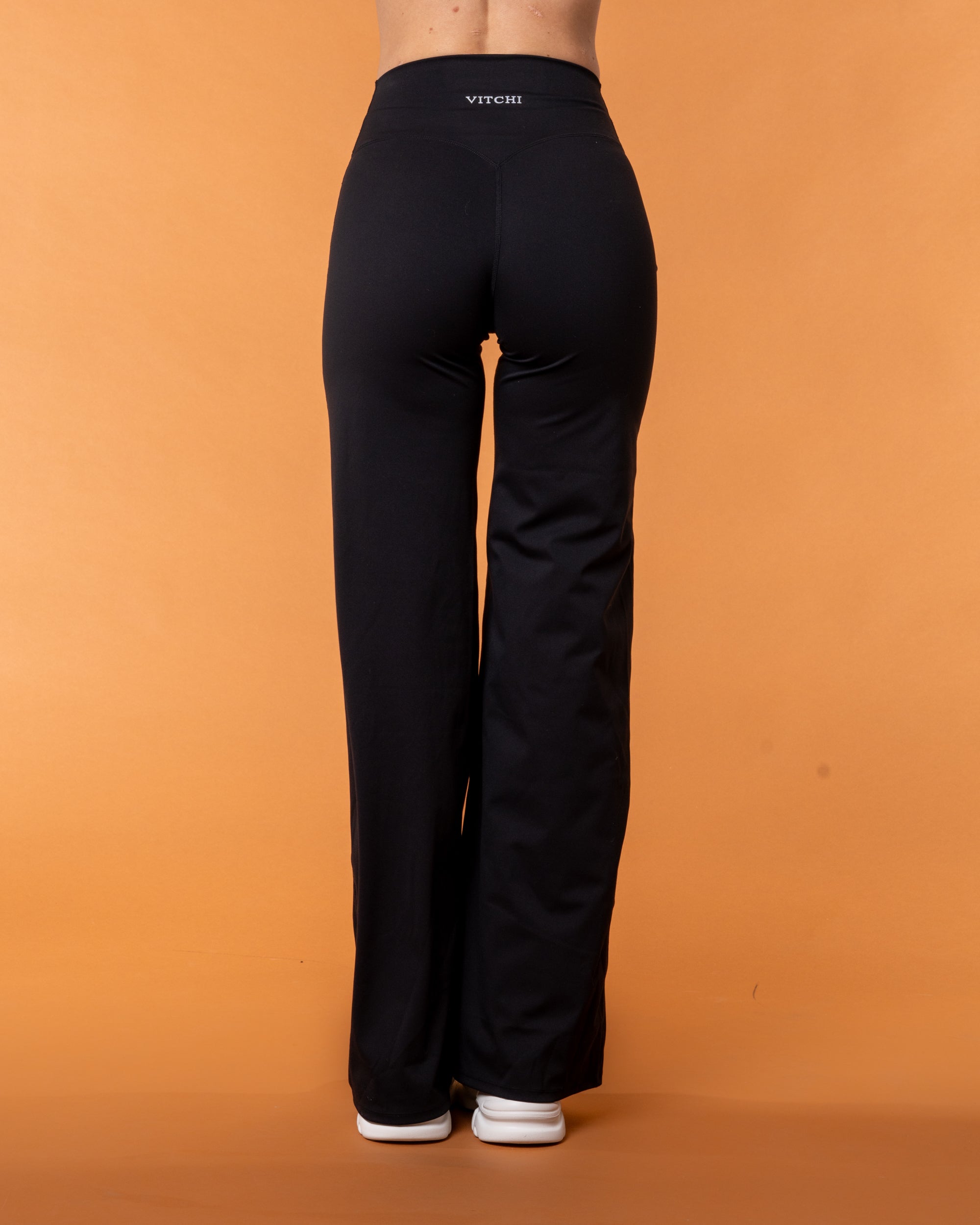 V-Waist Flat Pants