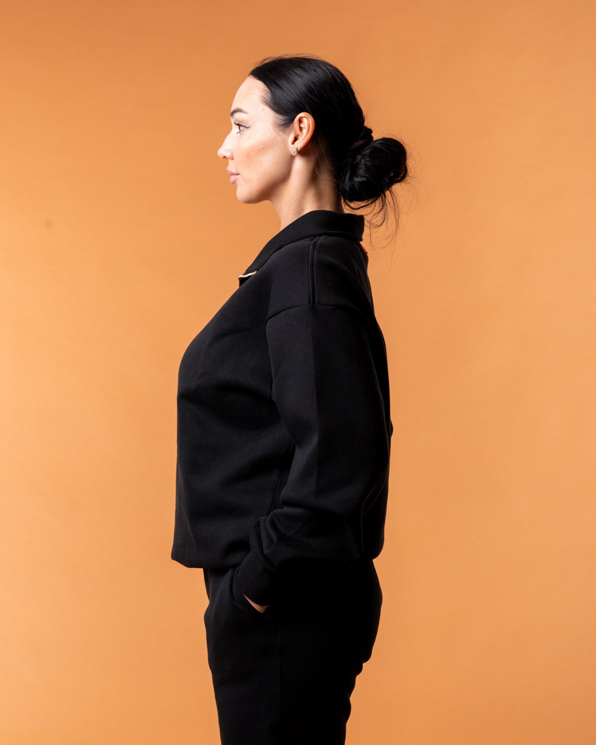 Royal Half Zip Black