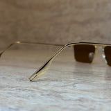 Bold Glasses Cognac Gold