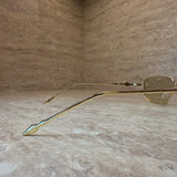 Mercury Glasses Amber Olive