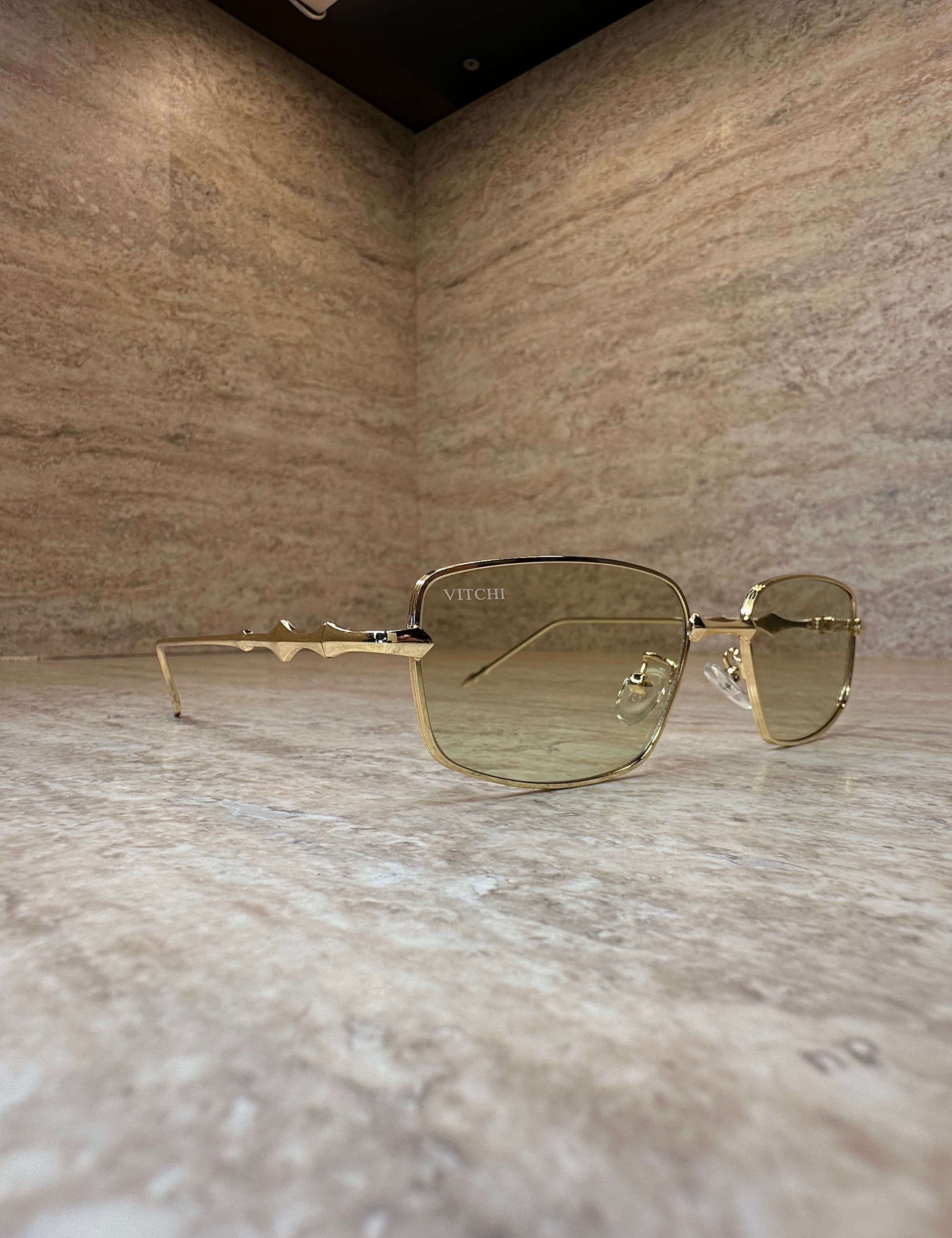 Mercury Glasses Amber Olive