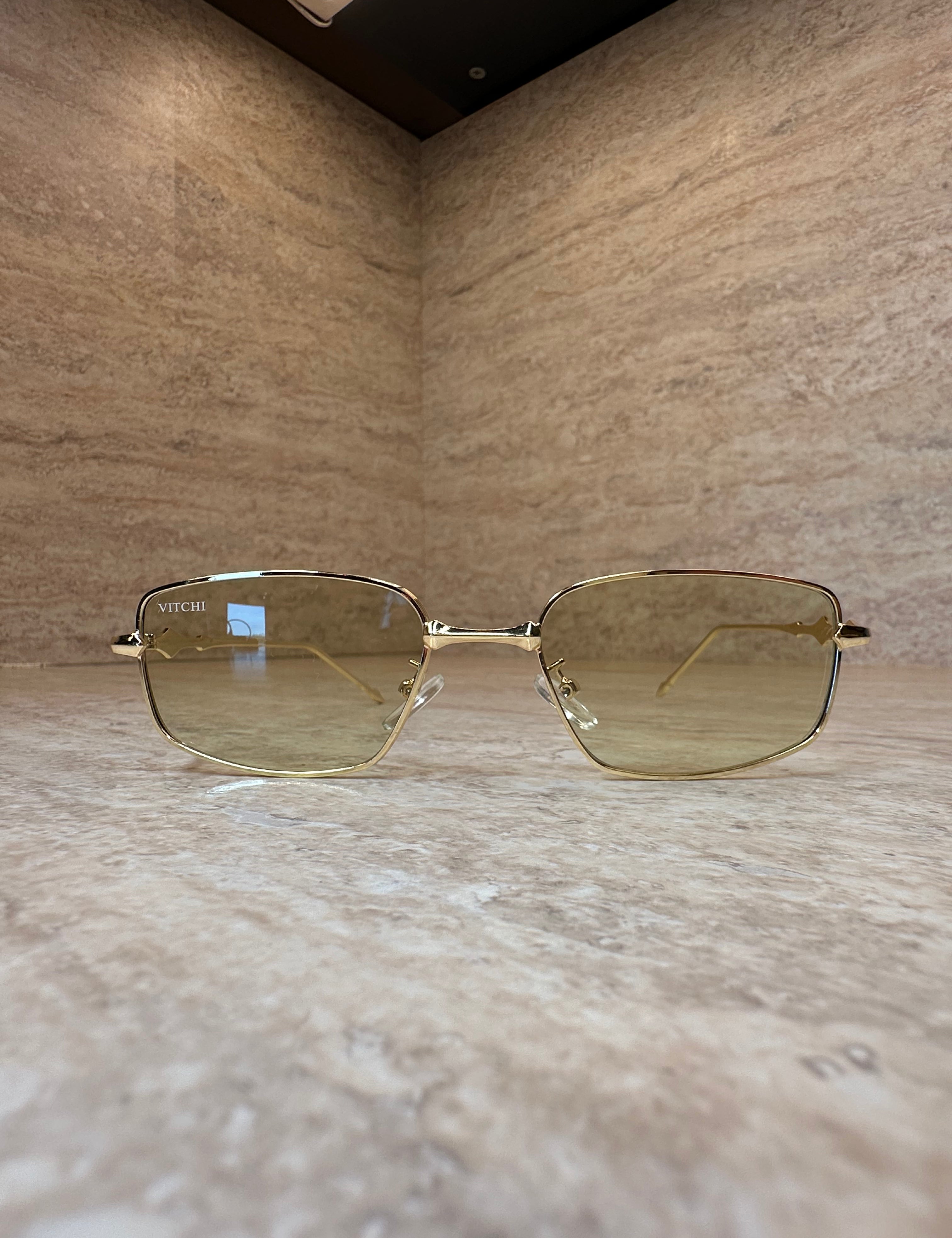 Mercury Glasses Amber Olive