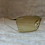 Bold Glasses Olive Gold