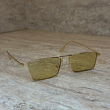 Bold Glasses Olive Gold