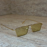 Bold Glasses Olive Gold