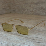 Bold Glasses Olive Gold