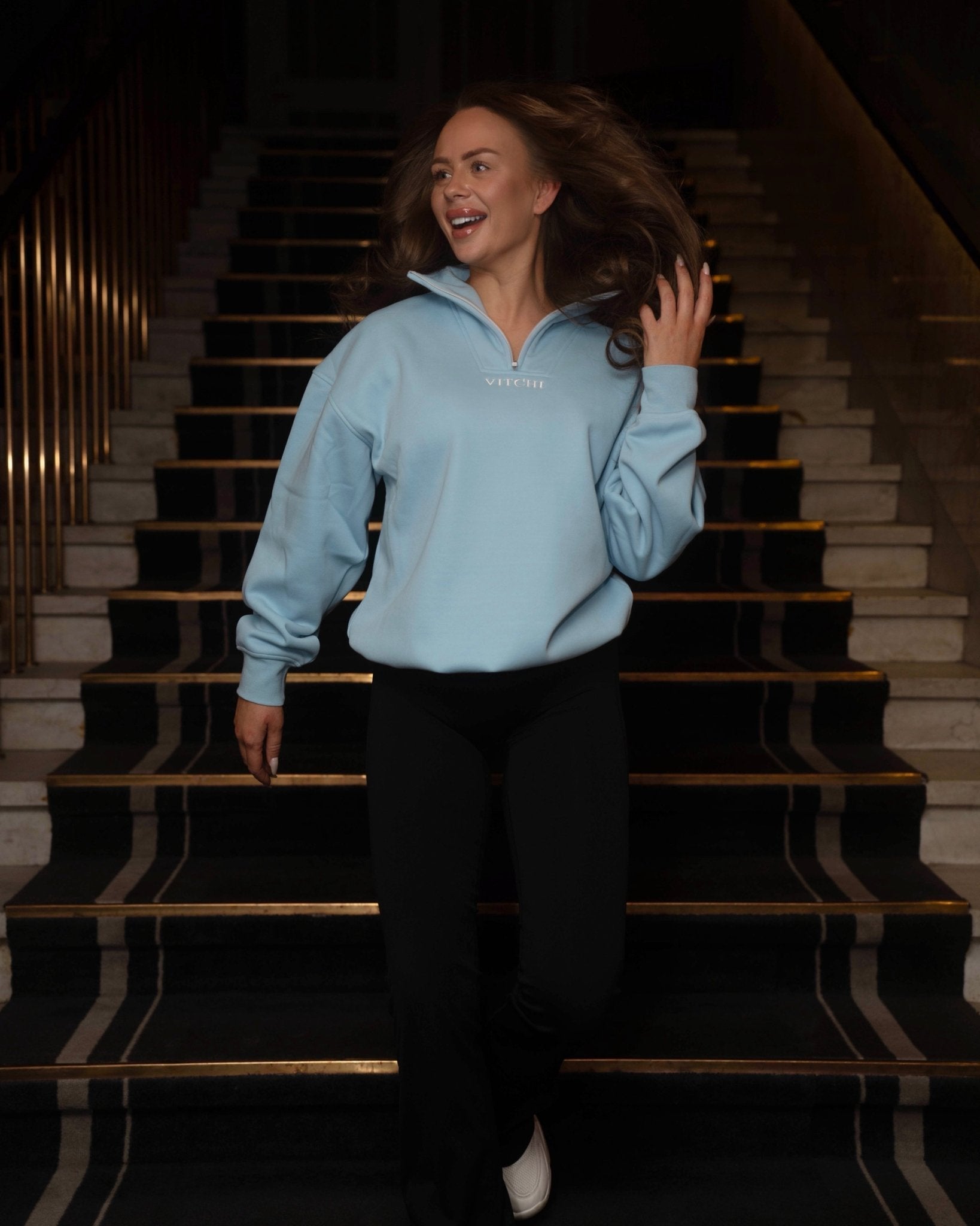 Baby blue sweatshirt - NORTHLINE LABEL AS