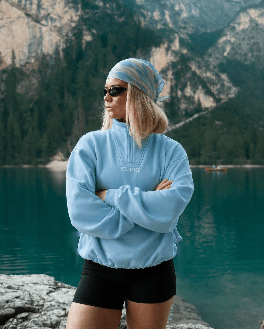Baby Blue Sweatshirt - VITCHI VILANI
