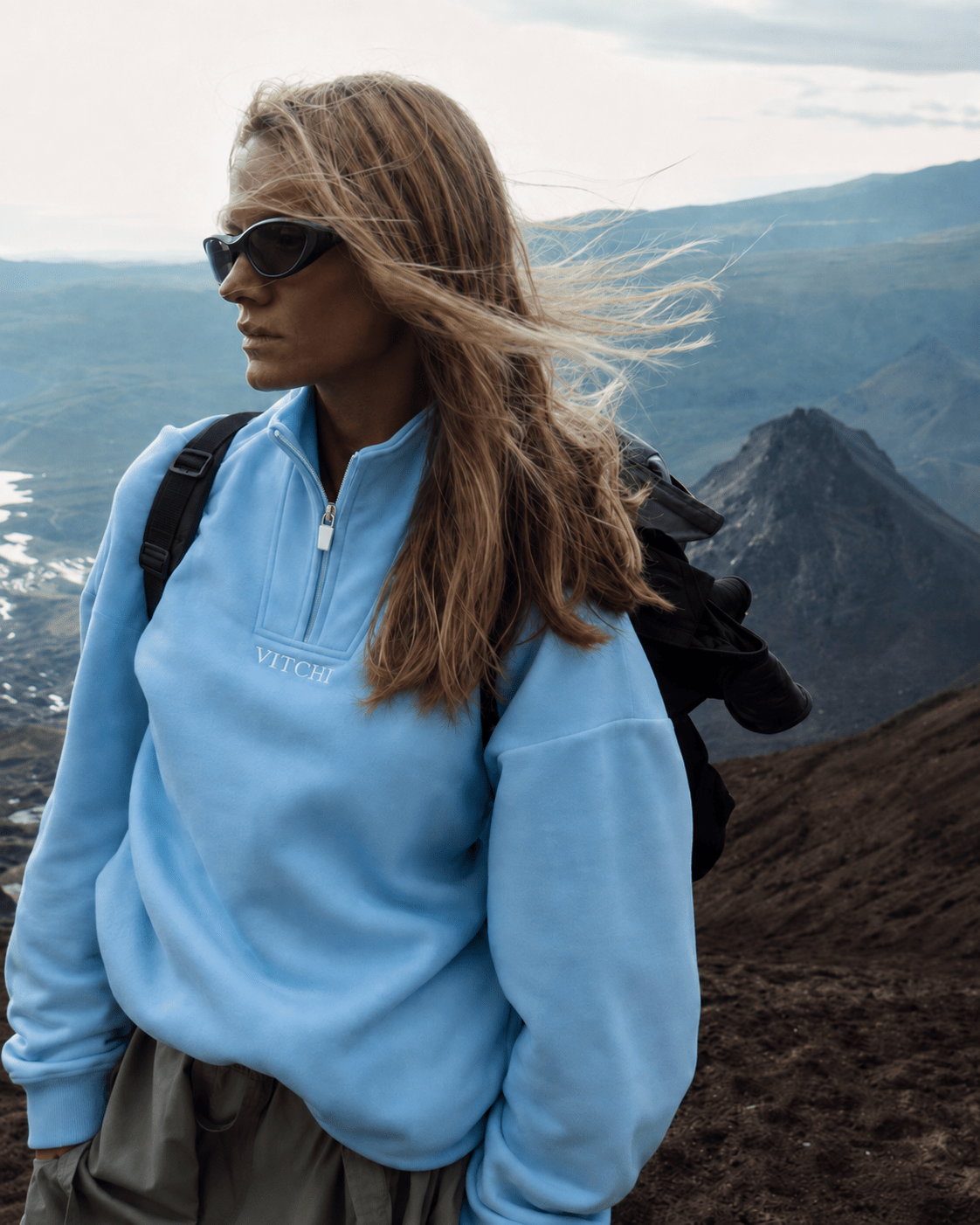 Baby Blue Sweatshirt - VITCHI VILANI
