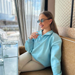 Baby blue sweatshirt - NORTHLINE LABEL AS