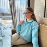 Baby blue sweatshirt - NORTHLINE LABEL AS