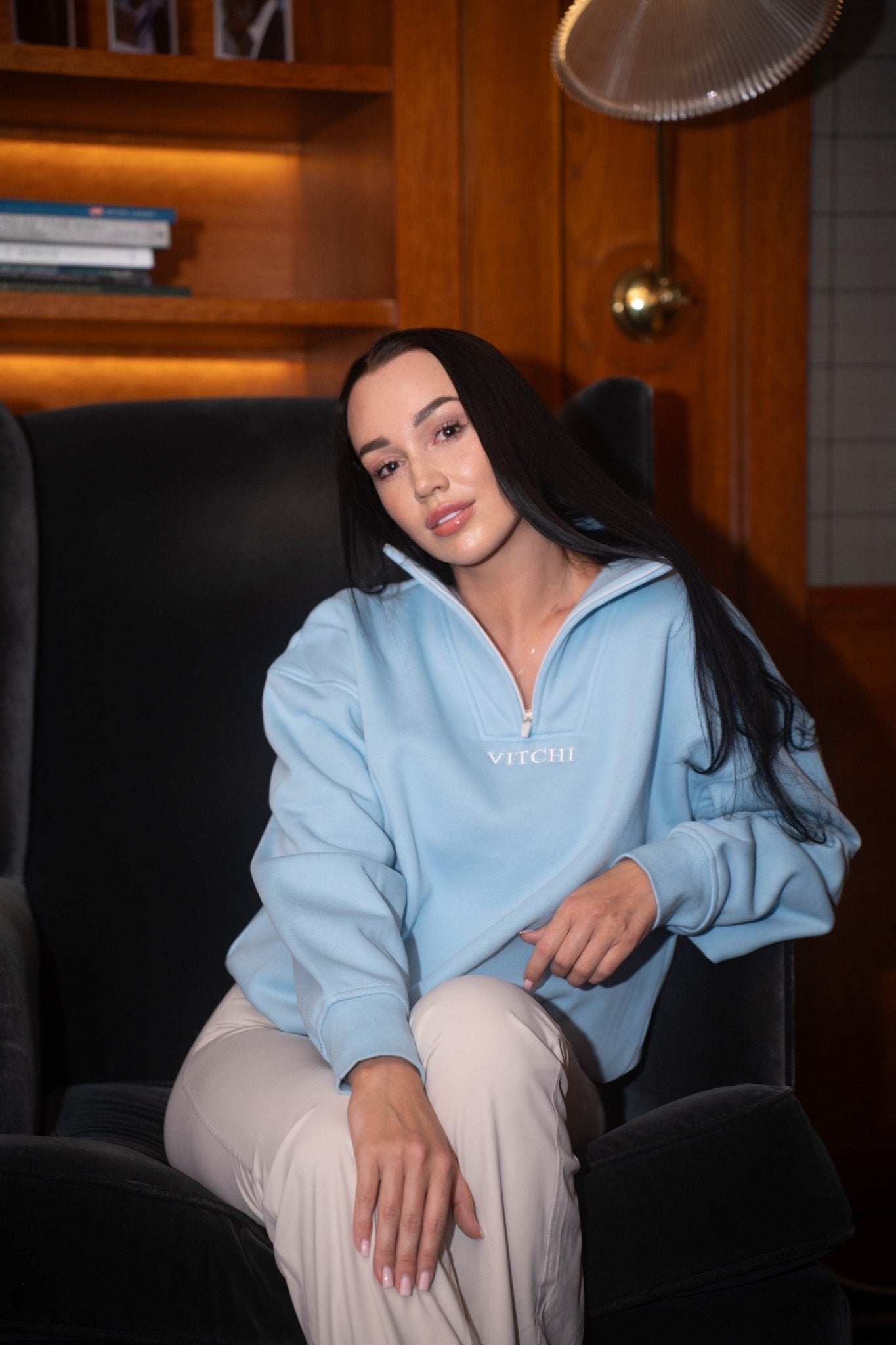 Baby blue sweatshirt - NORTHLINE LABEL AS
