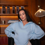 Baby blue sweatshirt - NORTHLINE LABEL AS