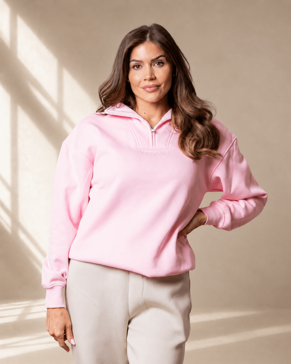 Baby Pink Sweatshirt - VITCHI VILANI