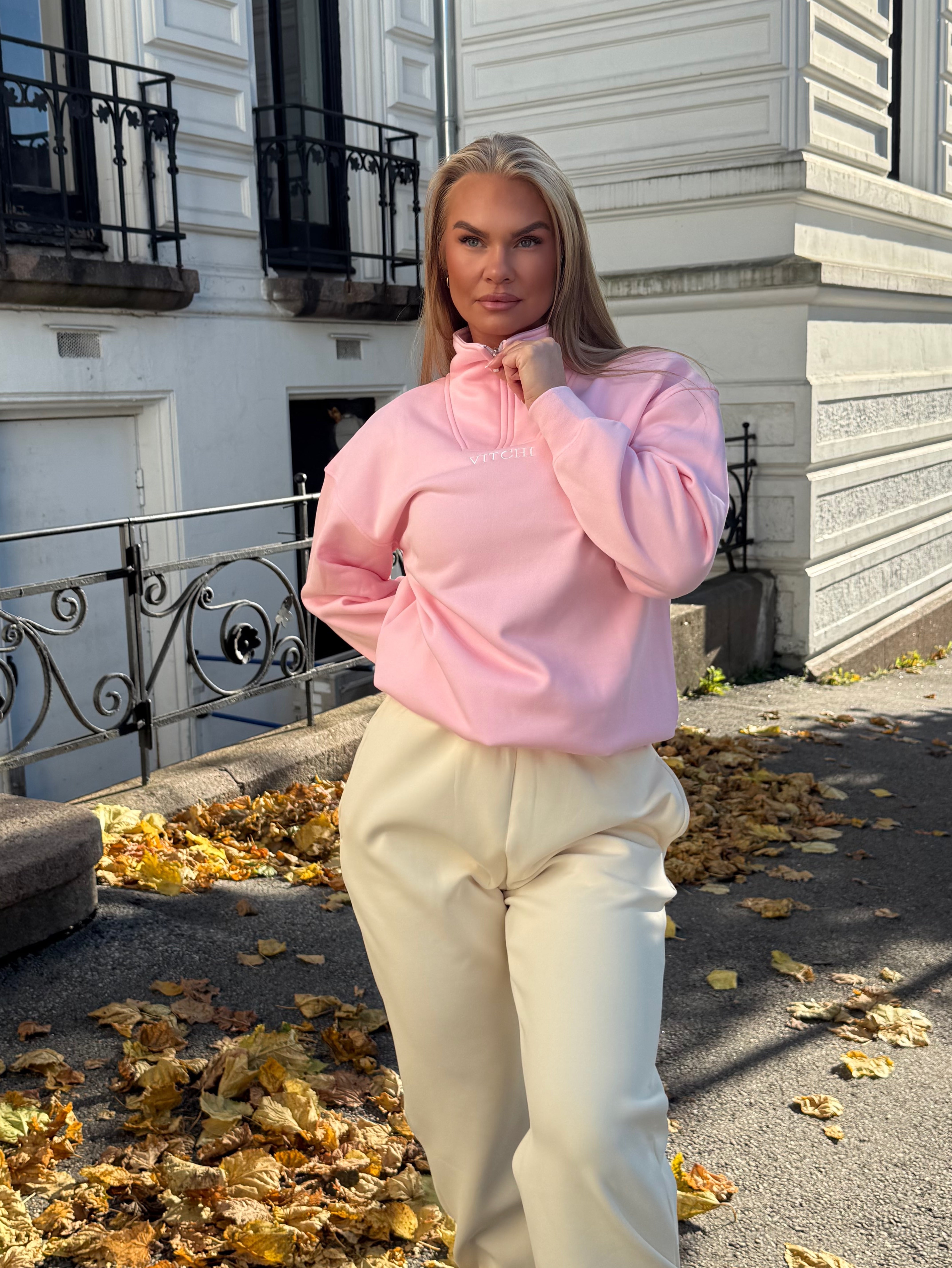 Baby Pink Sweatshirt - NORTHLINE LABEL AS