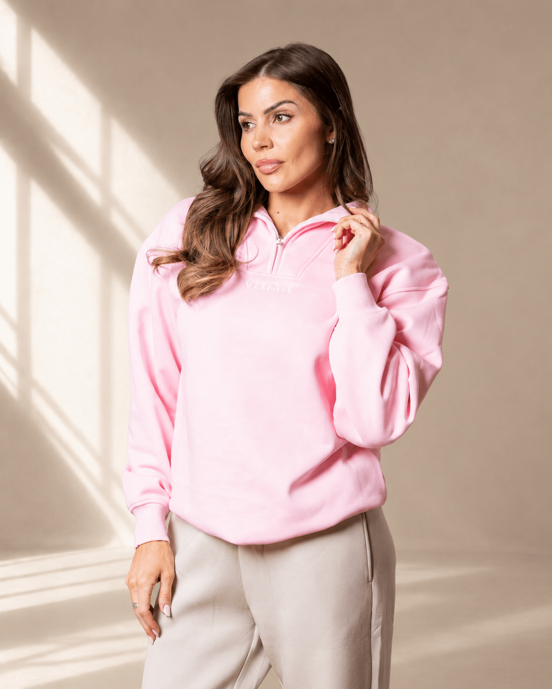 Baby Pink Sweatshirt - VITCHI VILANI