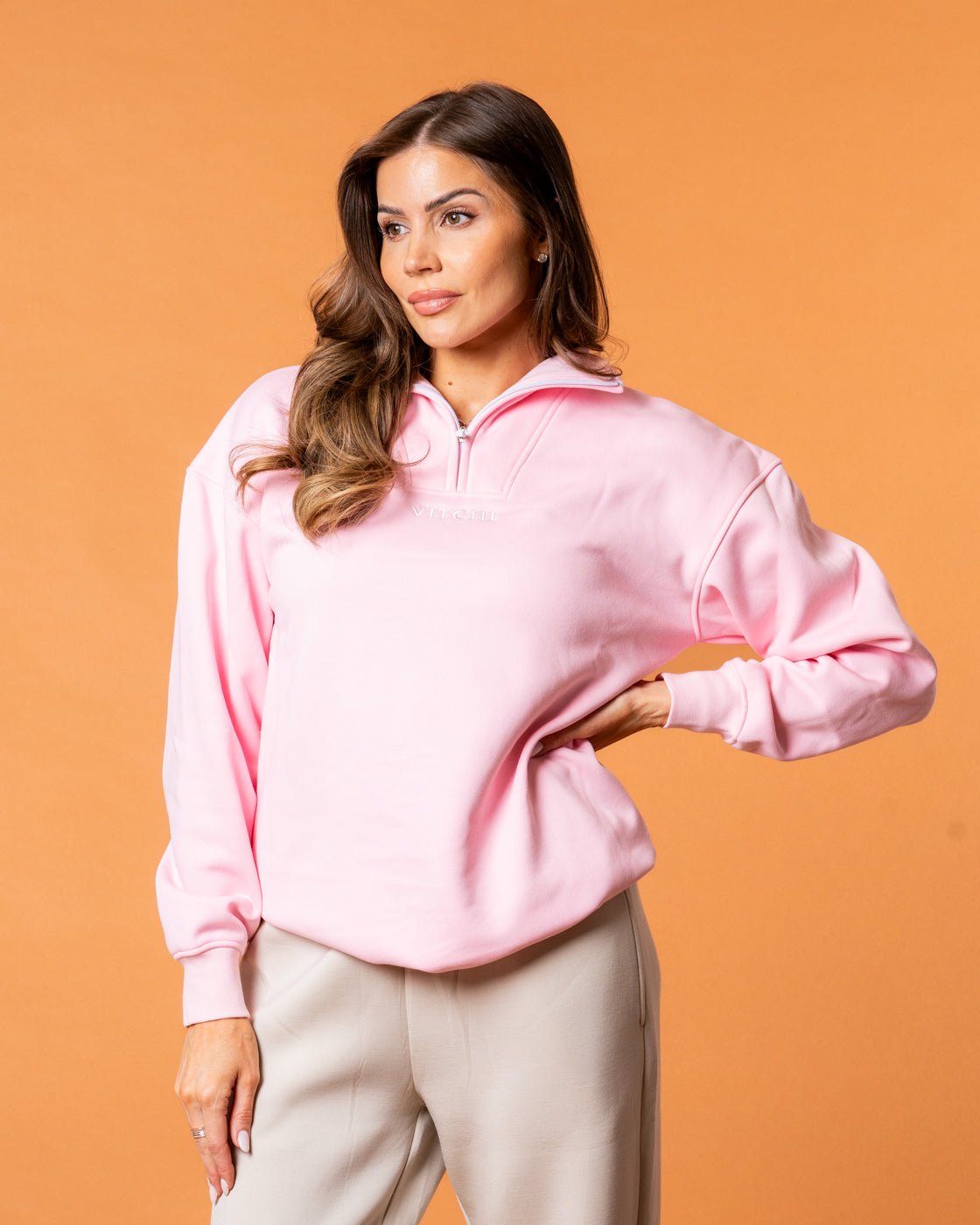Baby Pink Sweatshirt - NORTHLINE LABEL AS
