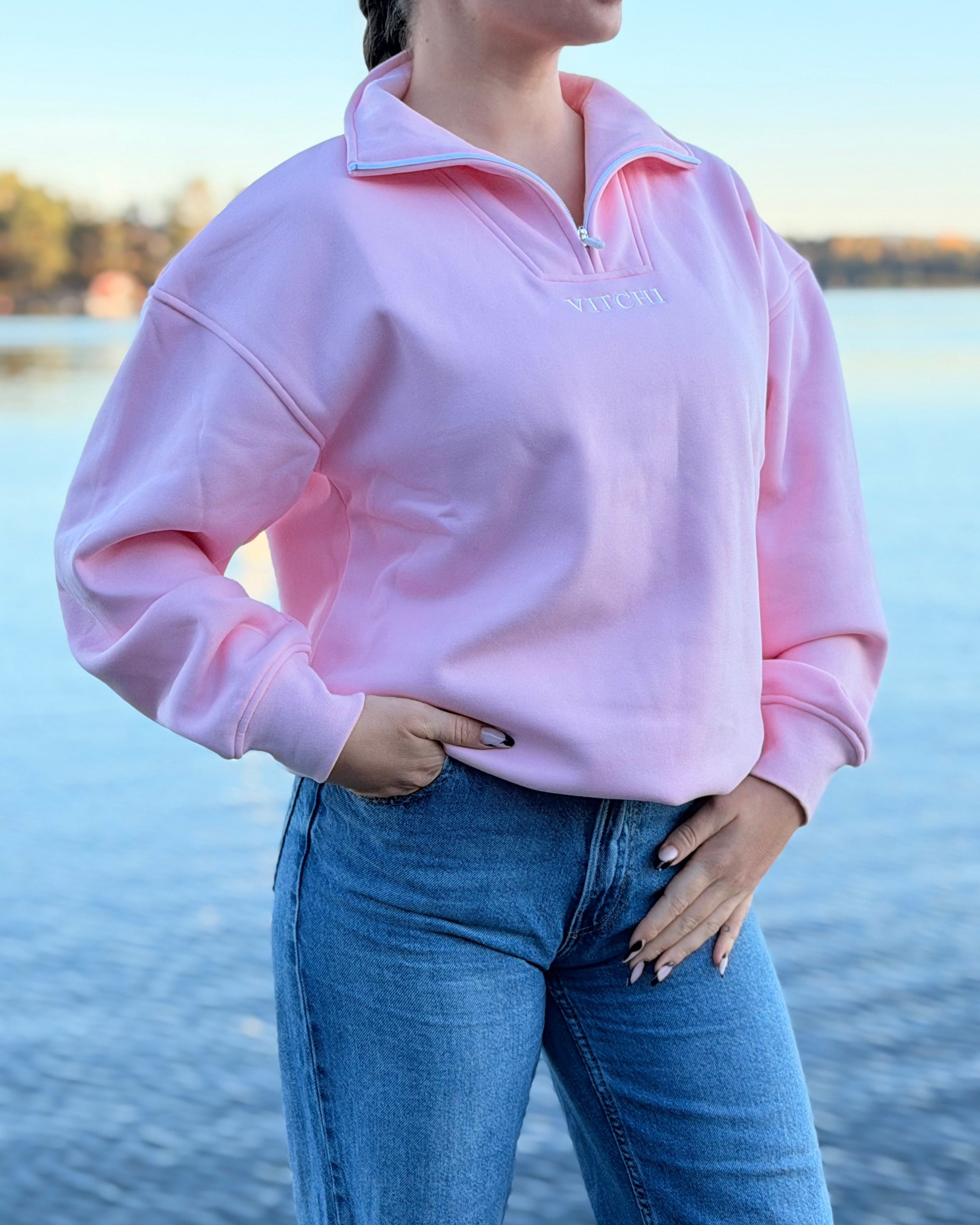 Baby Pink Sweatshirt - NORTHLINE LABEL AS