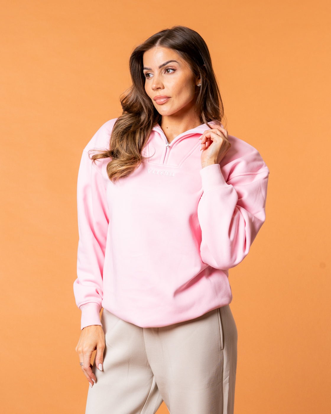 Baby Pink Sweatshirt - NORTHLINE LABEL AS