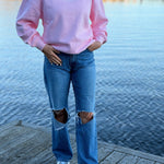 Baby Pink Sweatshirt - NORTHLINE LABEL AS