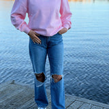 Baby Pink Sweatshirt - NORTHLINE LABEL AS