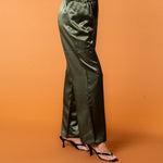 Celine Silk Pants Emerald - NORTHLINE LABEL AS