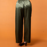 Celine Silk Pants Emerald - VITCHI VILANI
