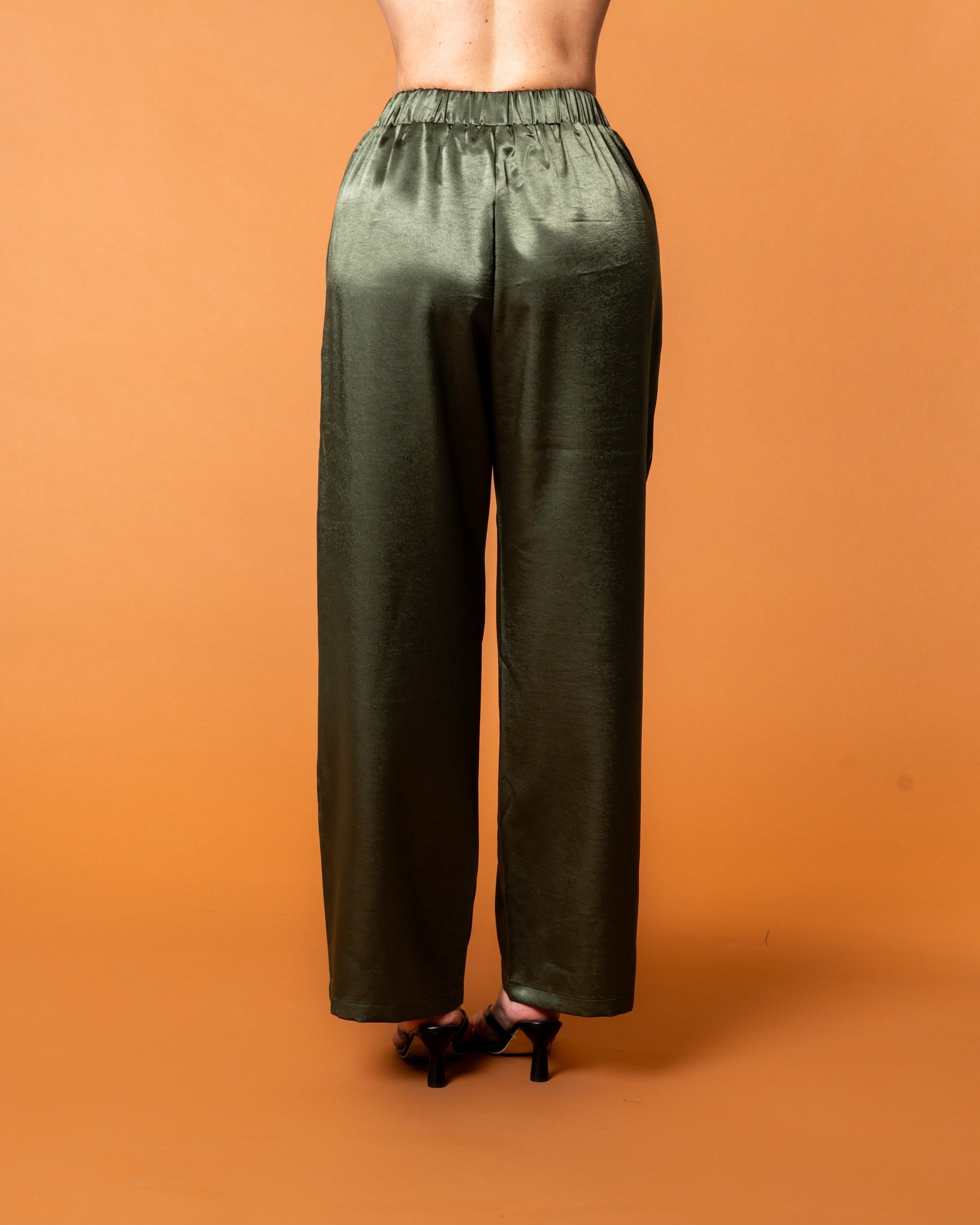Celine Silk Pants Emerald - VITCHI VILANI