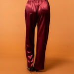 Celine Silk Pants Ruby - NORTHLINE LABEL AS
