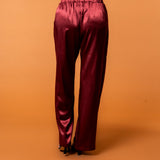 Celine Silk Pants Ruby - NORTHLINE LABEL AS