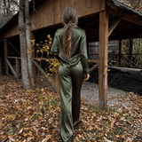 Celine Silk Shirt Emerald - VITCHI VILANI