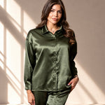 Celine Silk Shirt Emerald - VITCHI VILANI
