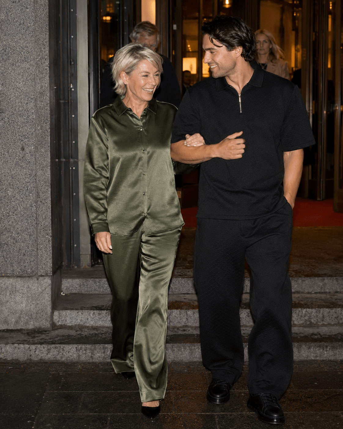 Celine Silk Shirt Emerald - VITCHI VILANI