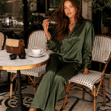 Celine Silk Shirt Emerald - VITCHI VILANI