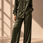 Celine Silk Shirt Emerald - VITCHI VILANI