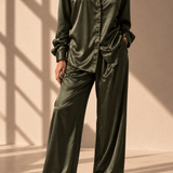 Celine Silk Shirt Emerald - VITCHI VILANI