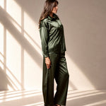 Celine Silk Shirt Emerald - VITCHI VILANI