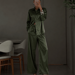 Celine Silk Shirt Emerald - VITCHI VILANI