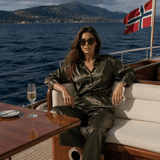 Celine Silk Shirt Emerald - VITCHI VILANI