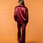 Celine Silk Shirt Ruby - NORTHLINE LABEL AS
