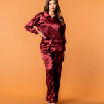 Celine Silk Shirt Ruby - NORTHLINE LABEL AS