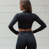 Classy v - zip top black - NORTHLINE LABEL AS