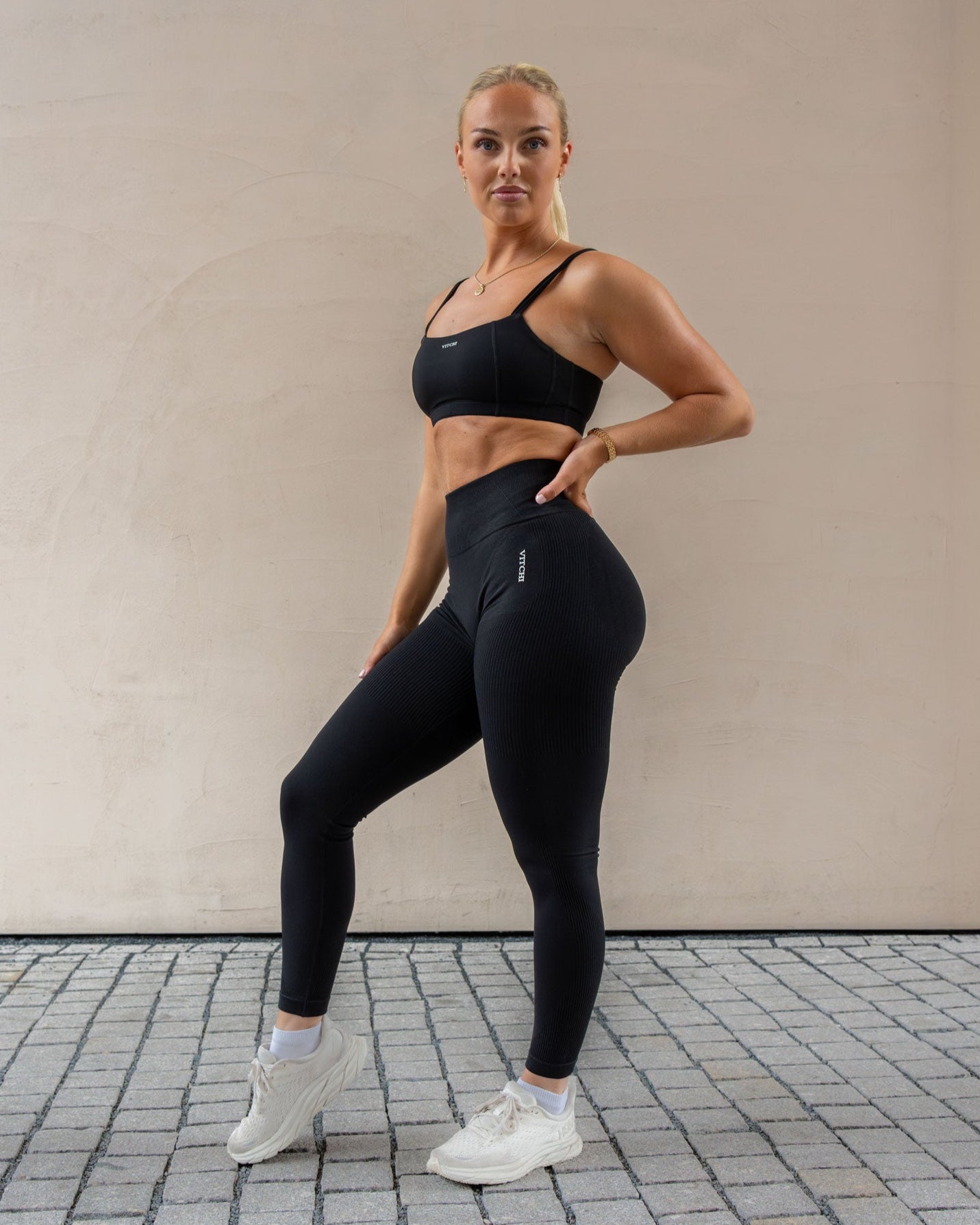 Comfort flex tights black - NORTHLINE LABEL AS