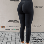 Comfort flex tights black - NORTHLINE LABEL AS