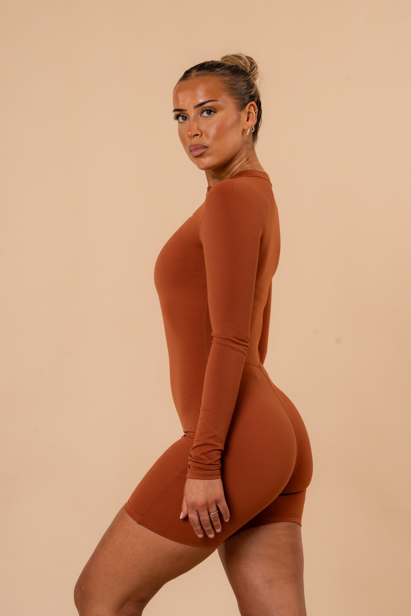 Half bodysuit caramel - NORTHLINE LABEL AS