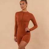 Half bodysuit caramel - NORTHLINE LABEL AS